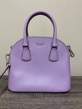 Kate Spade Lavender Dome Satchel with Gold Hardware